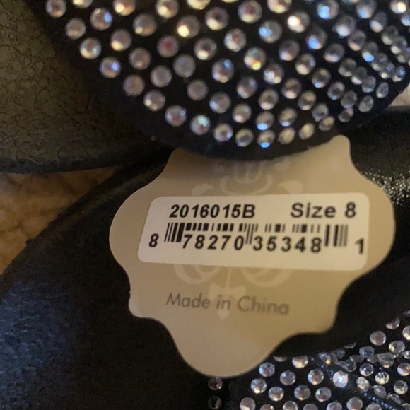 Black & Bling Coco & Carmen flip flops - Picture 7 of 7